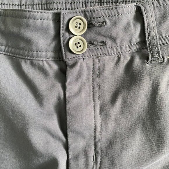 PRANA Halle Convertible Coal Grey/Gray Roll-up Pants 12 SHORT - Picture 8 of 16